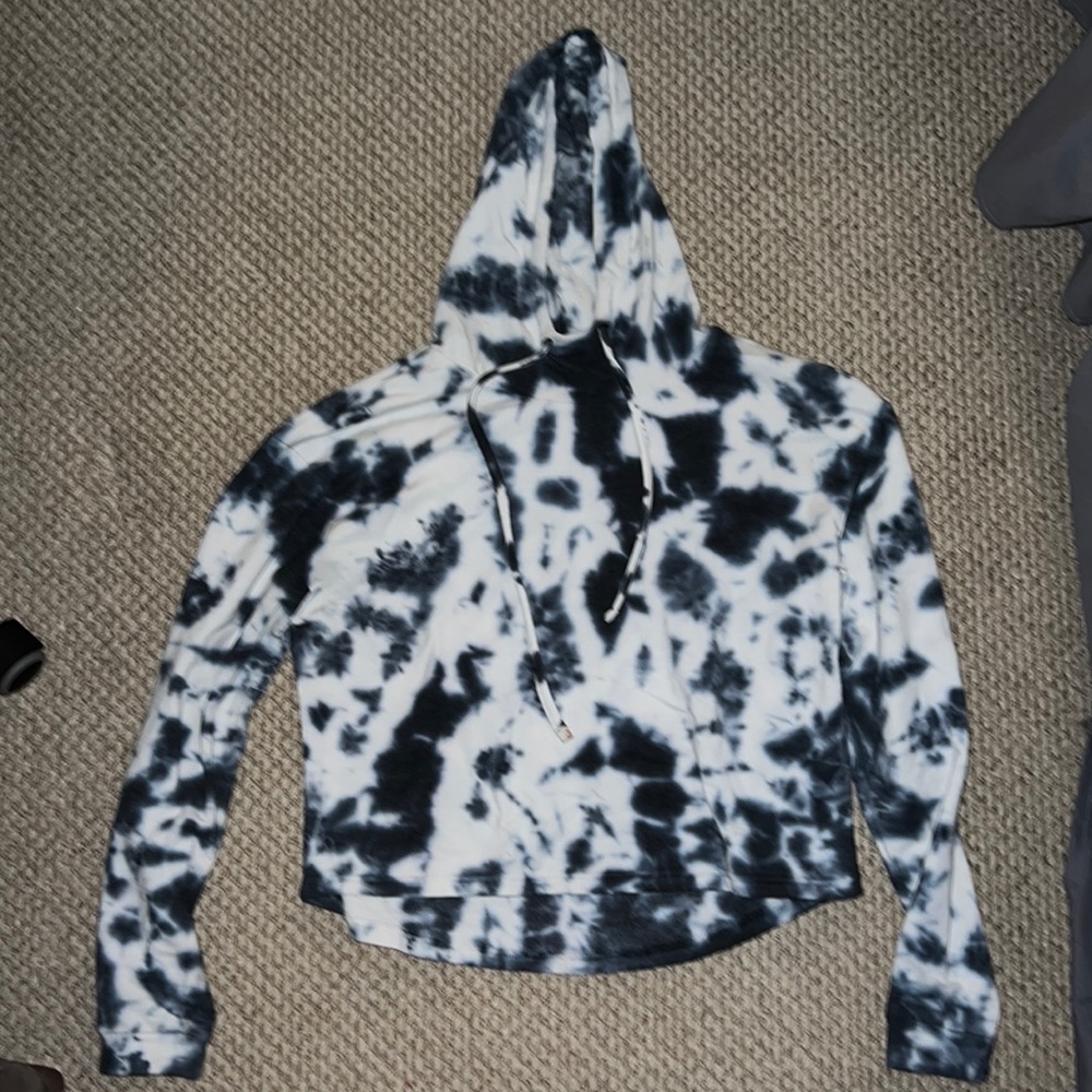 Blue & White Tie Dye Sweatshirt